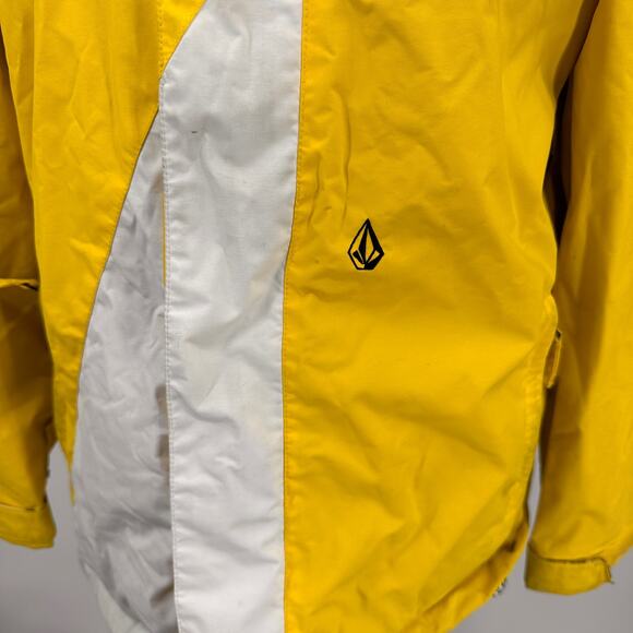 Volcom Yellow & Purple Nylon Snowboarding Skiing Winter Jacket Size Medium - Picture 2 of 14